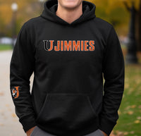 Custom Made Jimmies Unisex Hoodie, Custom School Shirts, Jamestown University Top, University of Jamestown Sweatshirt