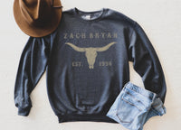 Zach Bryan EST 1996 Sweatshirt & Hoodie, Zach Bryan Bullhead Sweatshirt, Zach Bryan Country Music, Western Shirt, American Heartbreak tour